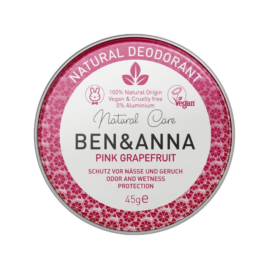 Ben & Anna Φυσικό Αποσμητικό Pink Grapefruit σε tin box 45g