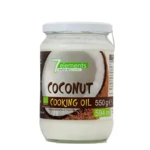 Βιολογικό Μαγειρικό Λάδι Καρύδας 7elements 550gr/594ml